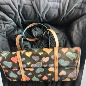 Dooney and Bourke Heart Barrel Bag